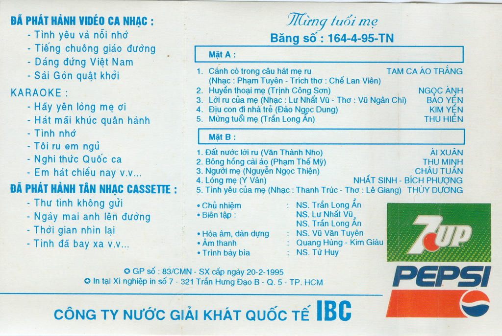Tape Sài Gòn Audio - Mừng Tuổi Mẹ