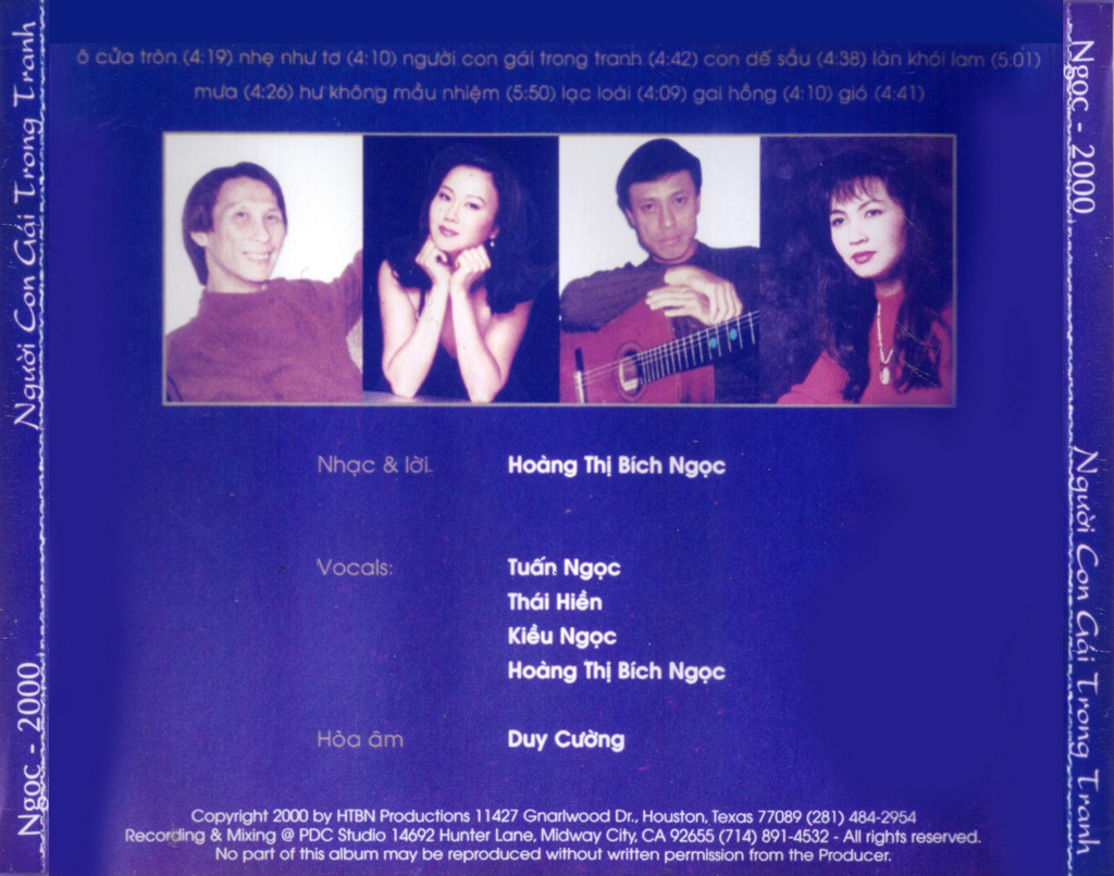 HTBN Productions CD - Người Con Gái Trong Tranh