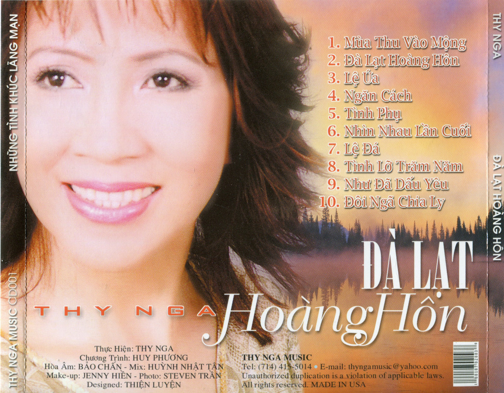 Thy Nga CD - Đà Lạt Hoàng Hôn