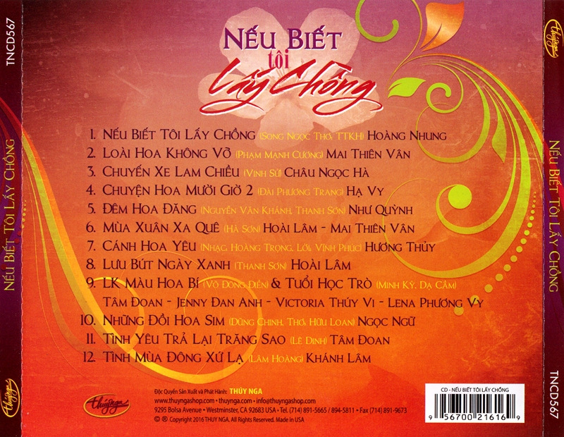 Thúy Nga CD567 - Nếu Biết Tôi Lấy Chồng
