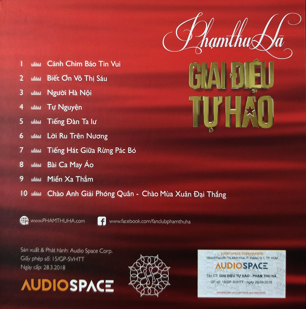 Audio Space CD - Phạm Thu Hà - Giai Điệu Tự Hào