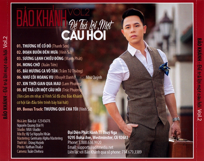 Thúy Nga CD - Bảo Khánh - Để Trả Lời Một Câu Hỏi