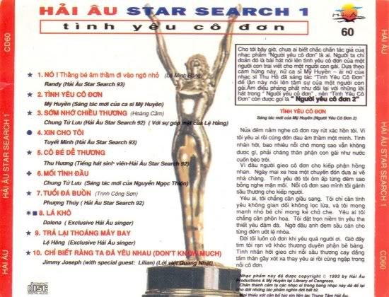 Hải Âu CD060 - Tình Yêu Cô Đơn