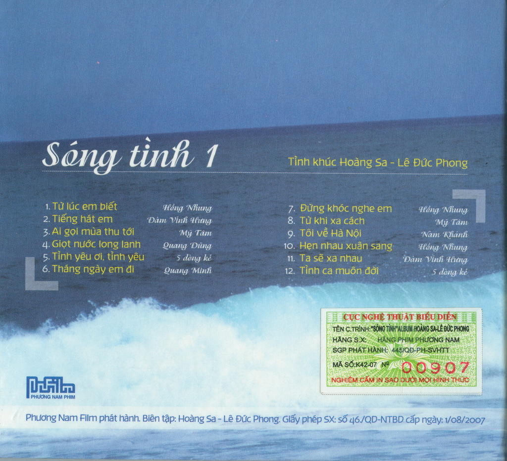 Sóng Tình CD01 - Tình Khúc Hoàng Sa Lê Đức Phong
