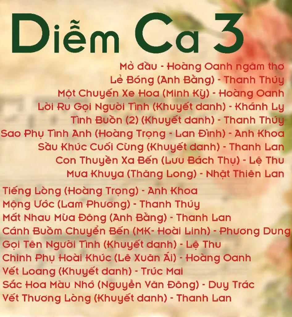 Tape Diễm Ca 3