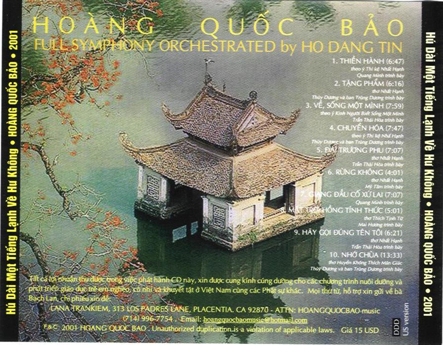 Hoàng Quốc Bảo CD - Hú Dài Một Tiếng Lạnh Về Hư Không