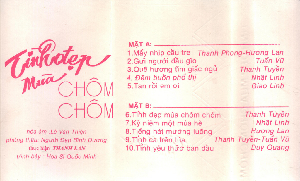 Tape Thanh Lan - Tình Đẹp Mùa Chôm Chôm