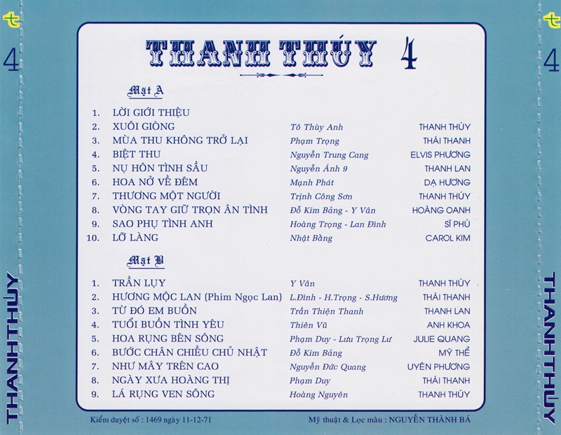 Thanh Thúy 4 (Pre 1975)