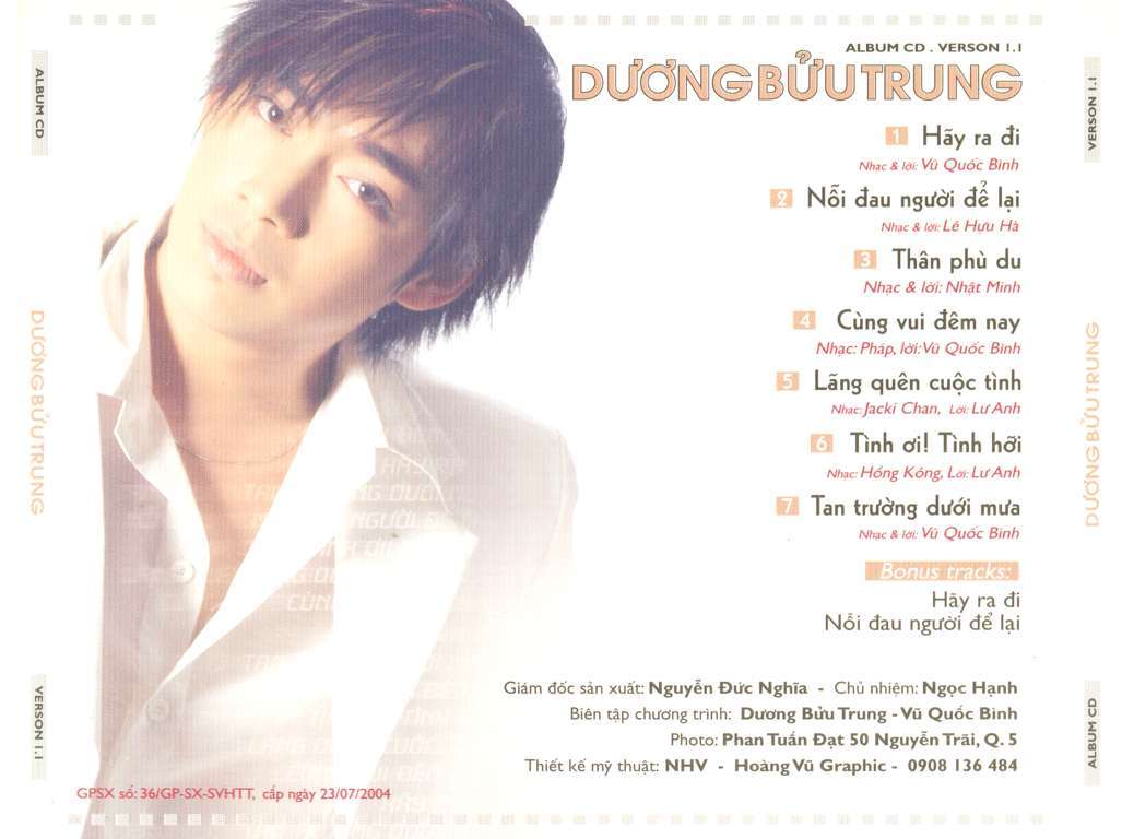 Lạc Hồng CD - Dương Bửu Trung - Hãy Ra Đi Nỗi Đau Người Để Lại
