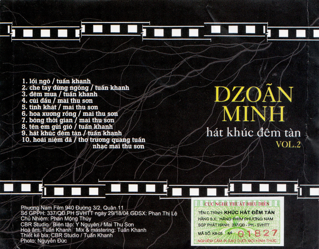 Phương Nam CD - Dzoãn Minh - Hát Khúc Đêm Tàn (Vol 2)
