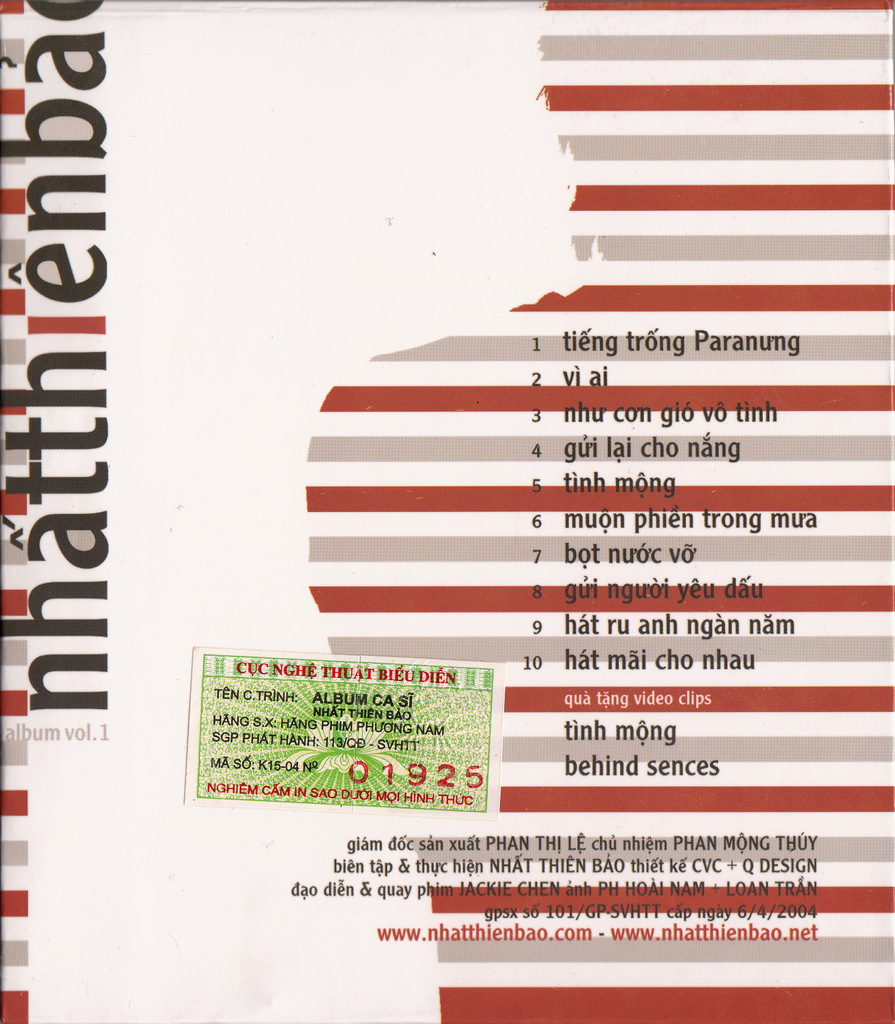 Phương Nam CD - Nhất Thiên Bảo (Vol 1)