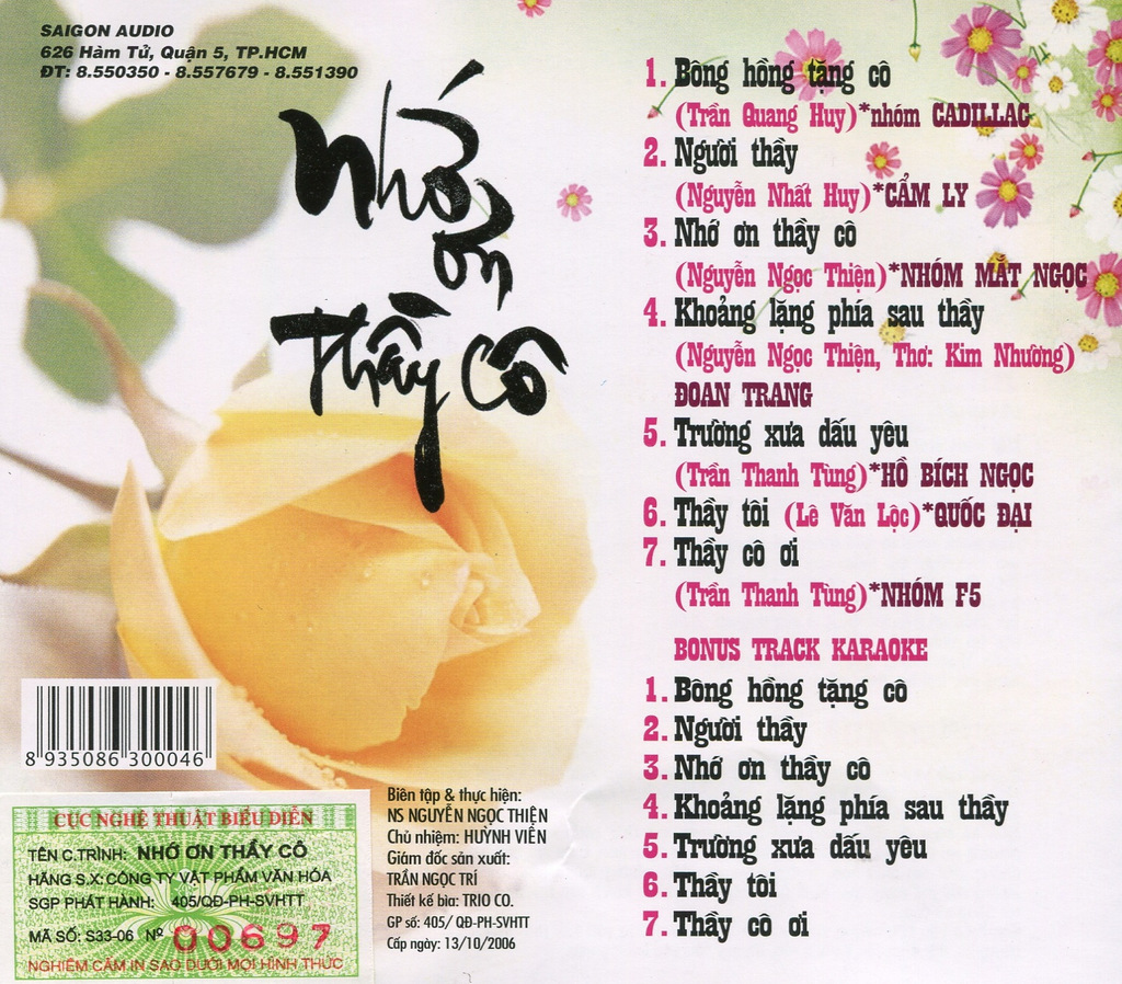 Sài Gòn CD - Nhớ Ơn Thầy Cô