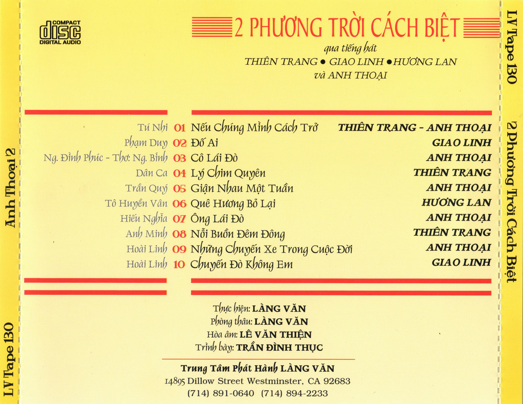 Tape Làng Văn 130 - Hai Phương Trời Cách Biệt