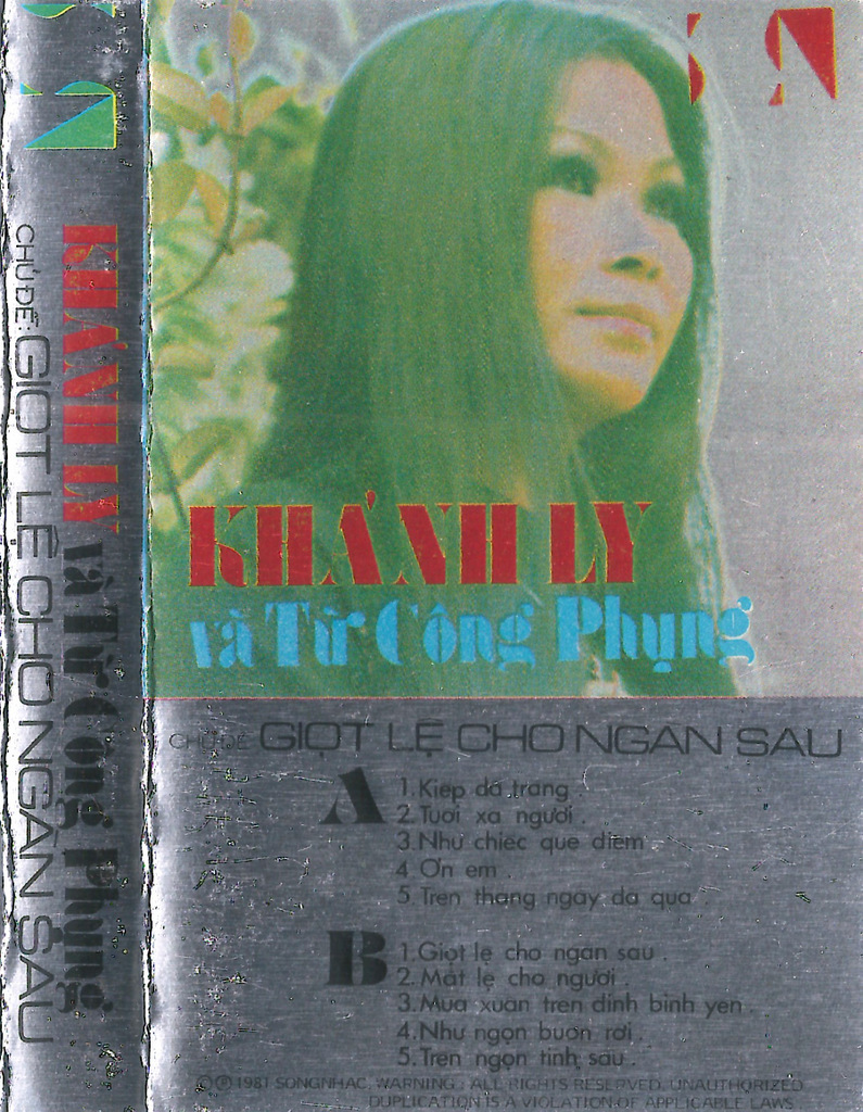 Tape Khánh Ly & Từ Công Phụng - Giọt Lệ Cho Ngàn Sau