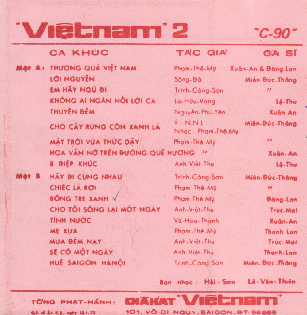 Tape Việt Nam 2 - Thương Quá Việt Nam