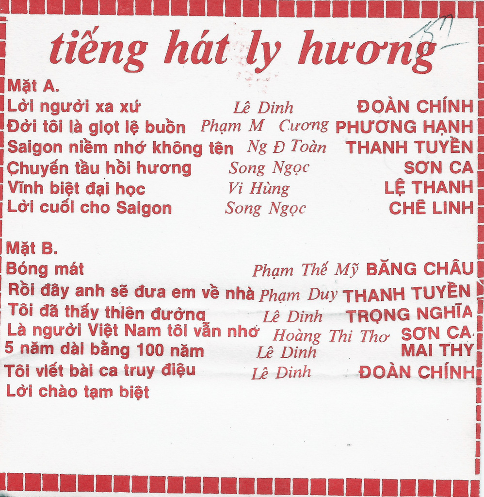 Tape Bốn Phương 4 - Tiếng Hát Ly Hương