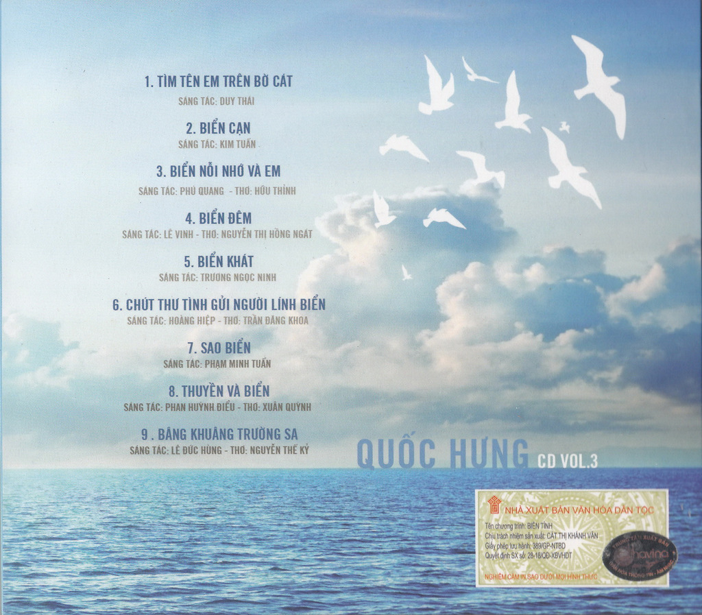 Dihavina CD - Biển Tình Vol 3 - Quốc Hưng