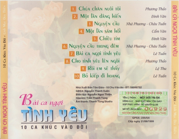 NXB Tôn Giáo CD - Một Đời Tri Ân Vol 4 - Bài Ca Ngợi Tình Yêu
