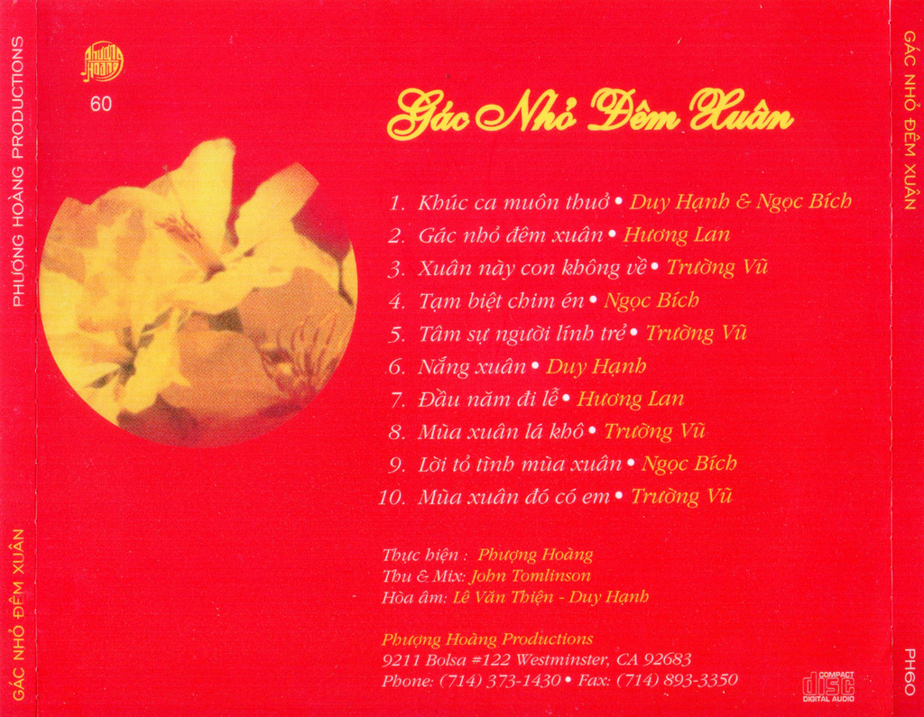 Phượng Hoàng CD60 - Gác Nhỏ Đêm Xuân