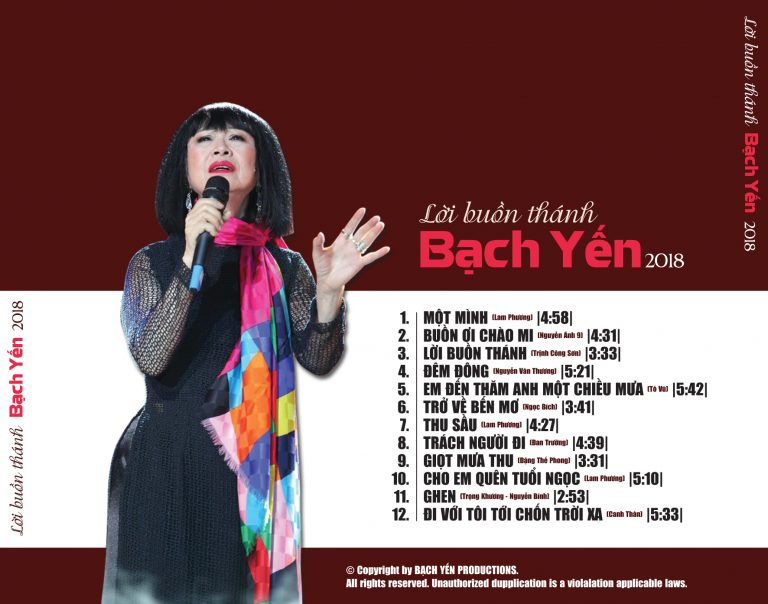 Bạch Yến CD - Lời Buồn Thánh