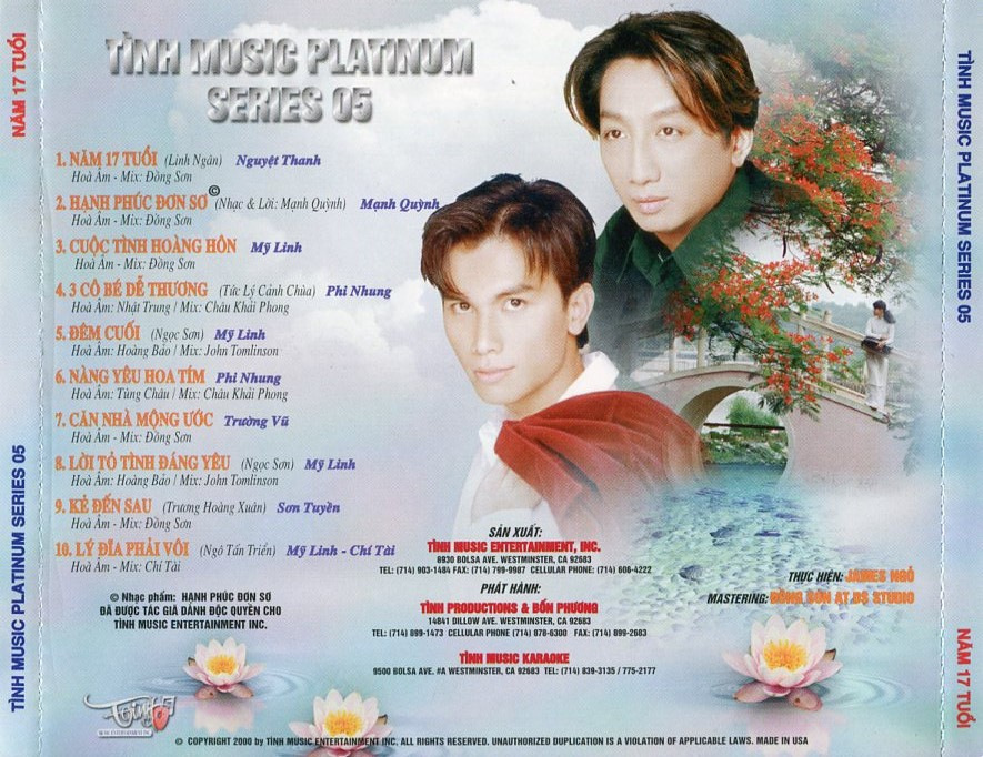 Tình Music Platinium Series CD05 - Năm 17 Tuổi