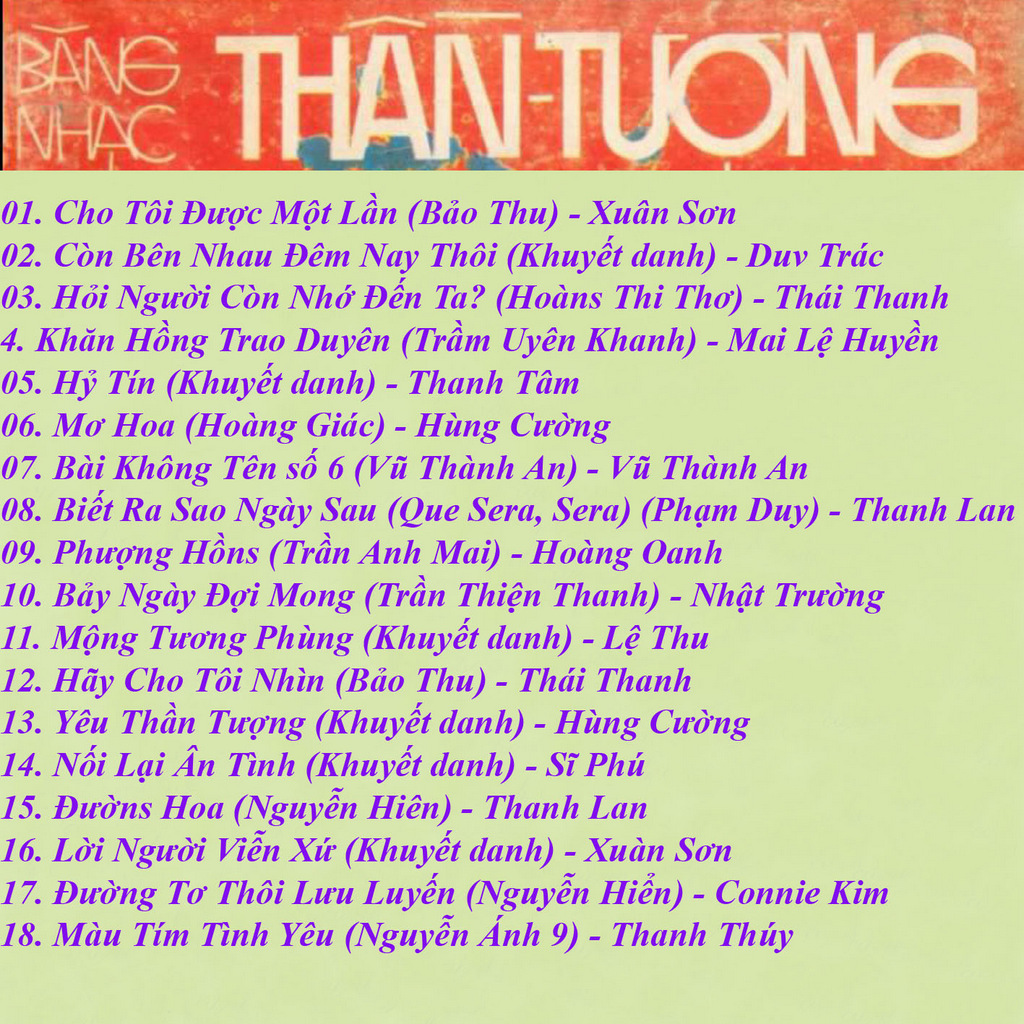 Tape Băng Nhạc Thần Tượng - Tình Gần Tình Xa