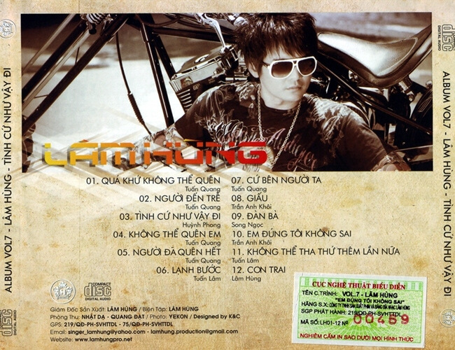 Lâm Hùng CD - Tình Cứ Như Vậy Đi