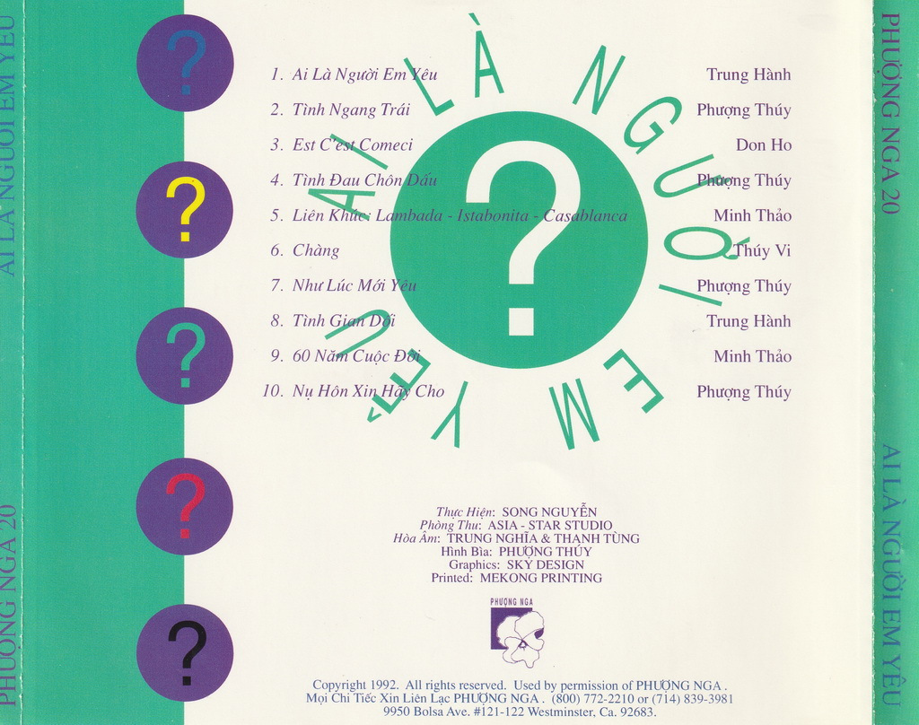Phượng Nga CD20 - Ai Là Người Em Yêu