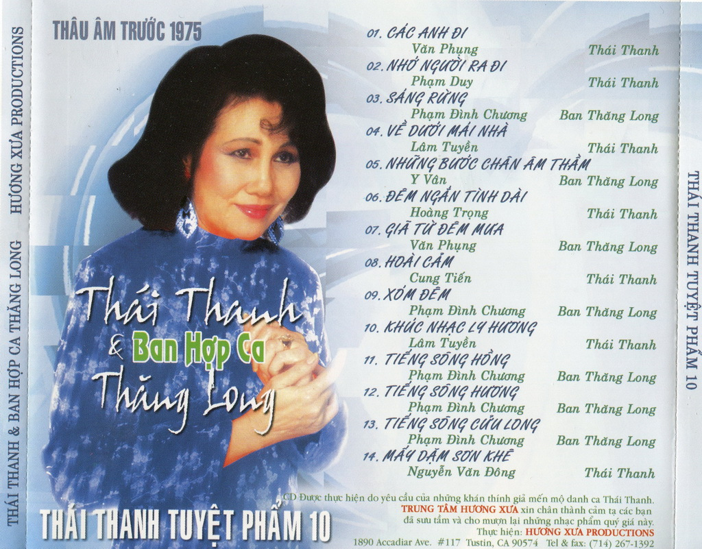 Hương Xưa CD - Ban Hợp Ca Thăng Long