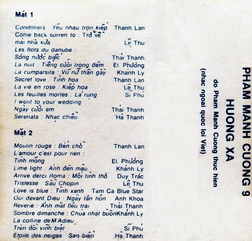 Phạm Mạnh Cương 9 - Hương Xa