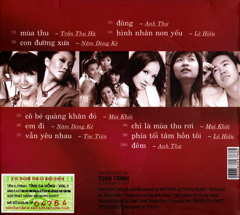Tuấn Trình CD - Tình Ca Hồng 1