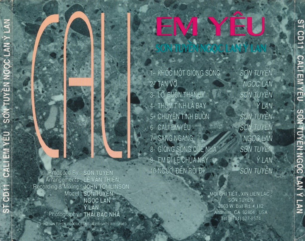 Sơn Tuyền CD11 - Cali Em Yêu