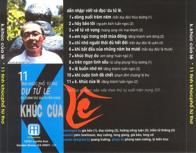 K Khúc Của Lê - 10 Tình Khúc Phổ Từ Thơ