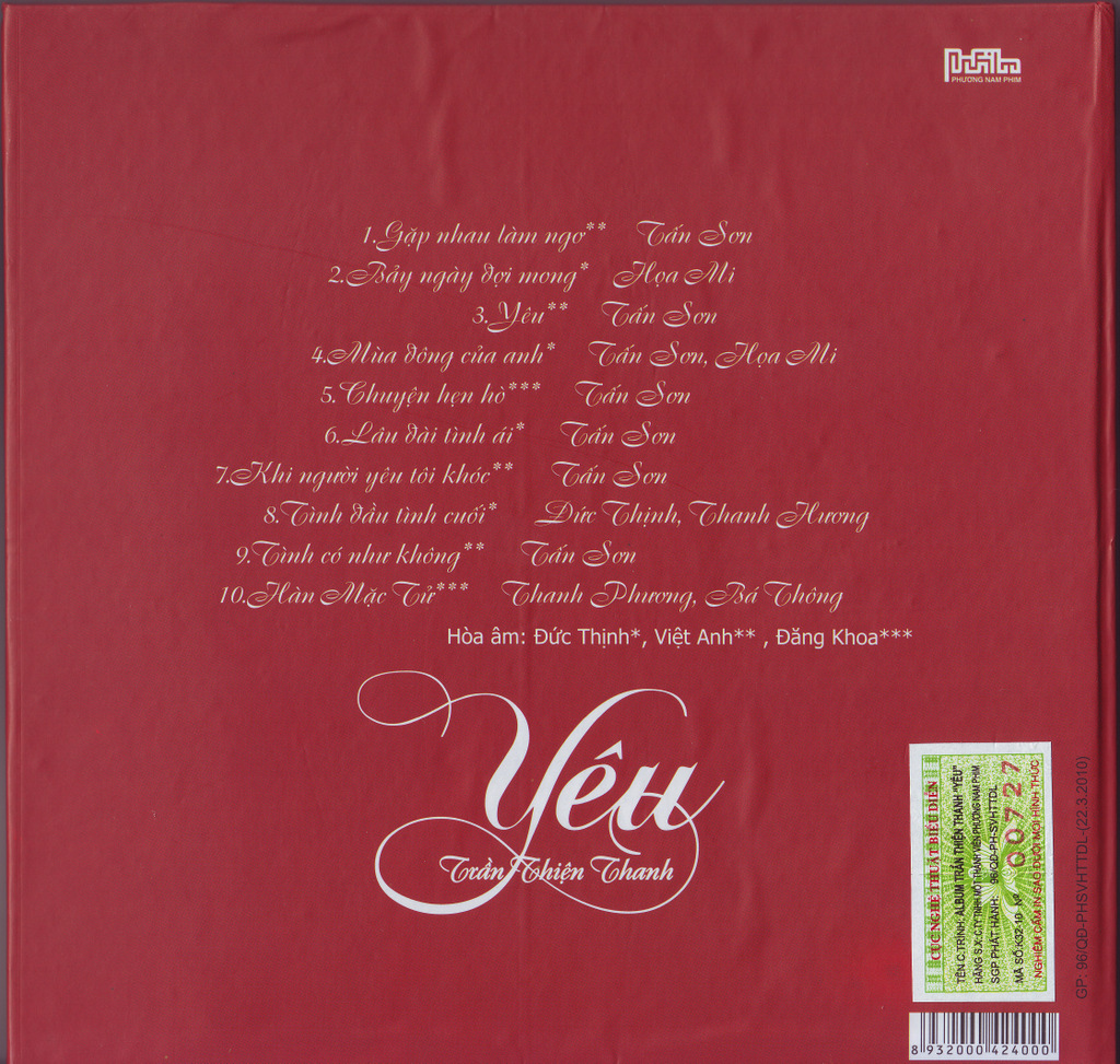 Phương Nam CD - Yêu - Tấn Sơn And Friends