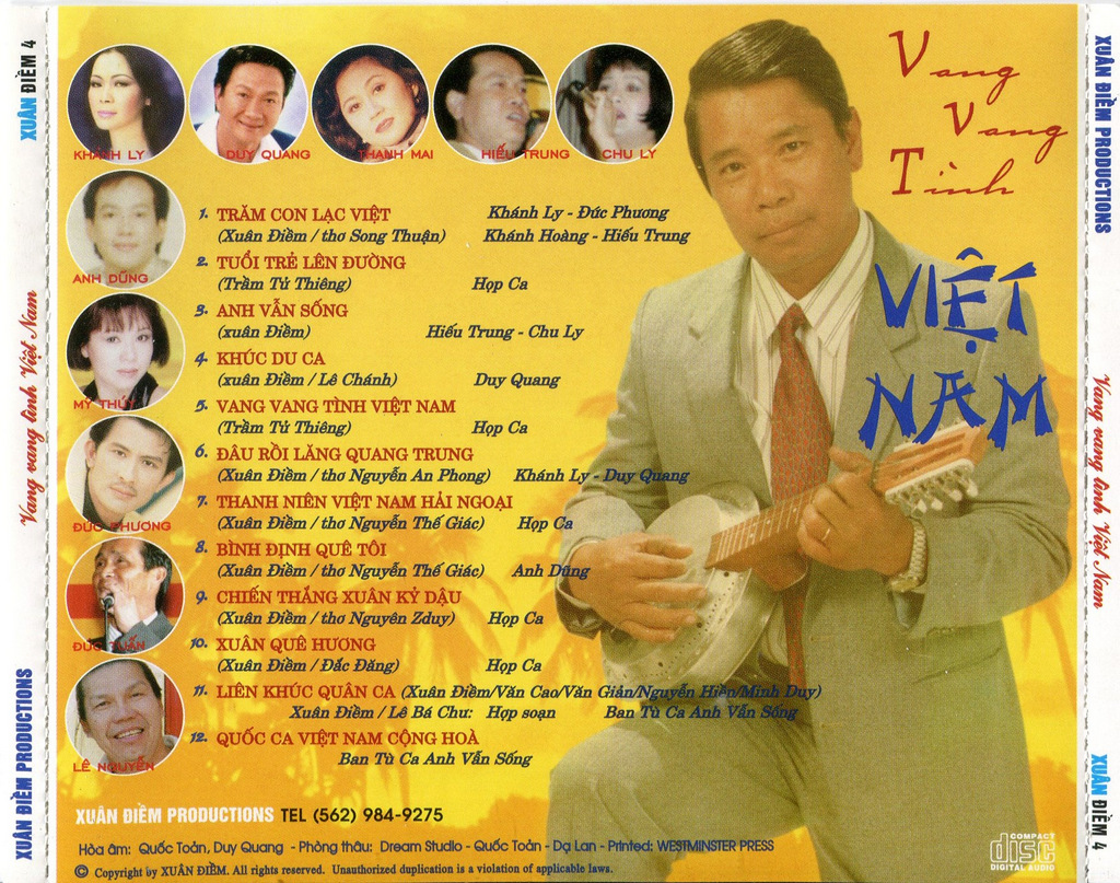 Xuân Điềm CD004 - Vang Vang Tình Việt Nam