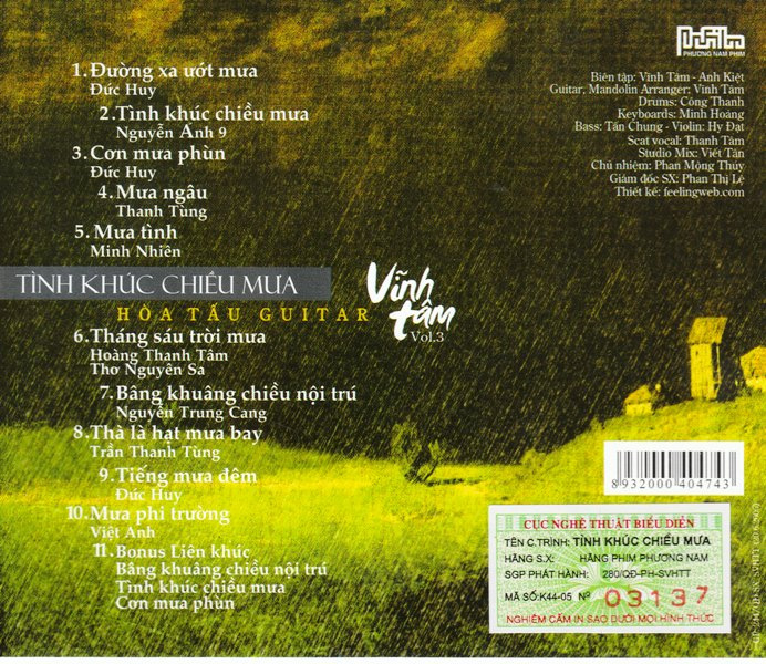Phương Nam CD - Tình Khúc Chiều Mưa