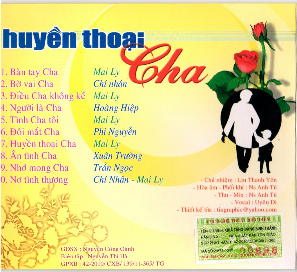 Nhà Xuất Bản Tôn Giáo CD - Huyền Thoại Cha - Thánh Ca