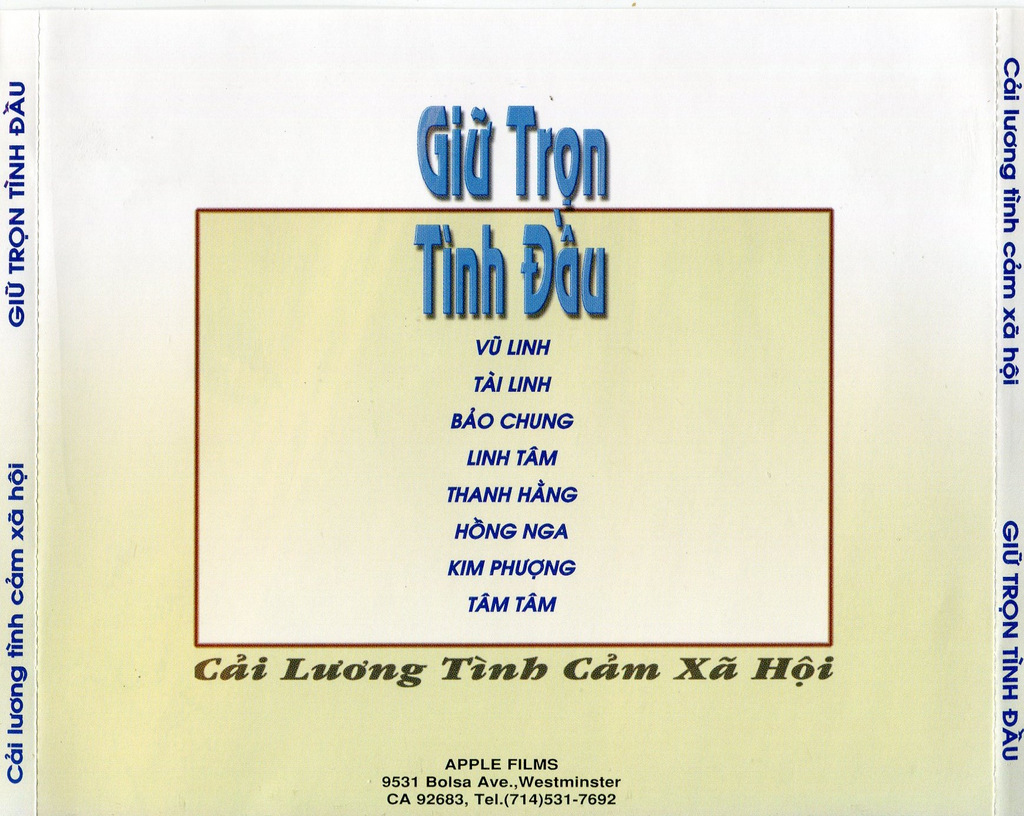 Apple Films CD - Giữ Trọn Tình Đầu