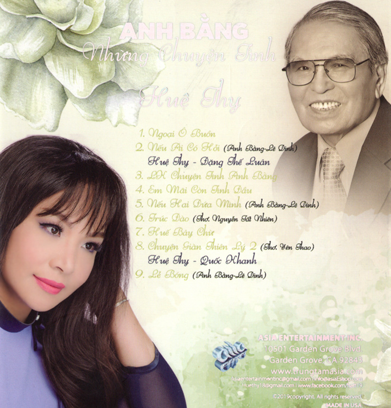 Asia CD - Những Chuyện Tình - Huệ Thy