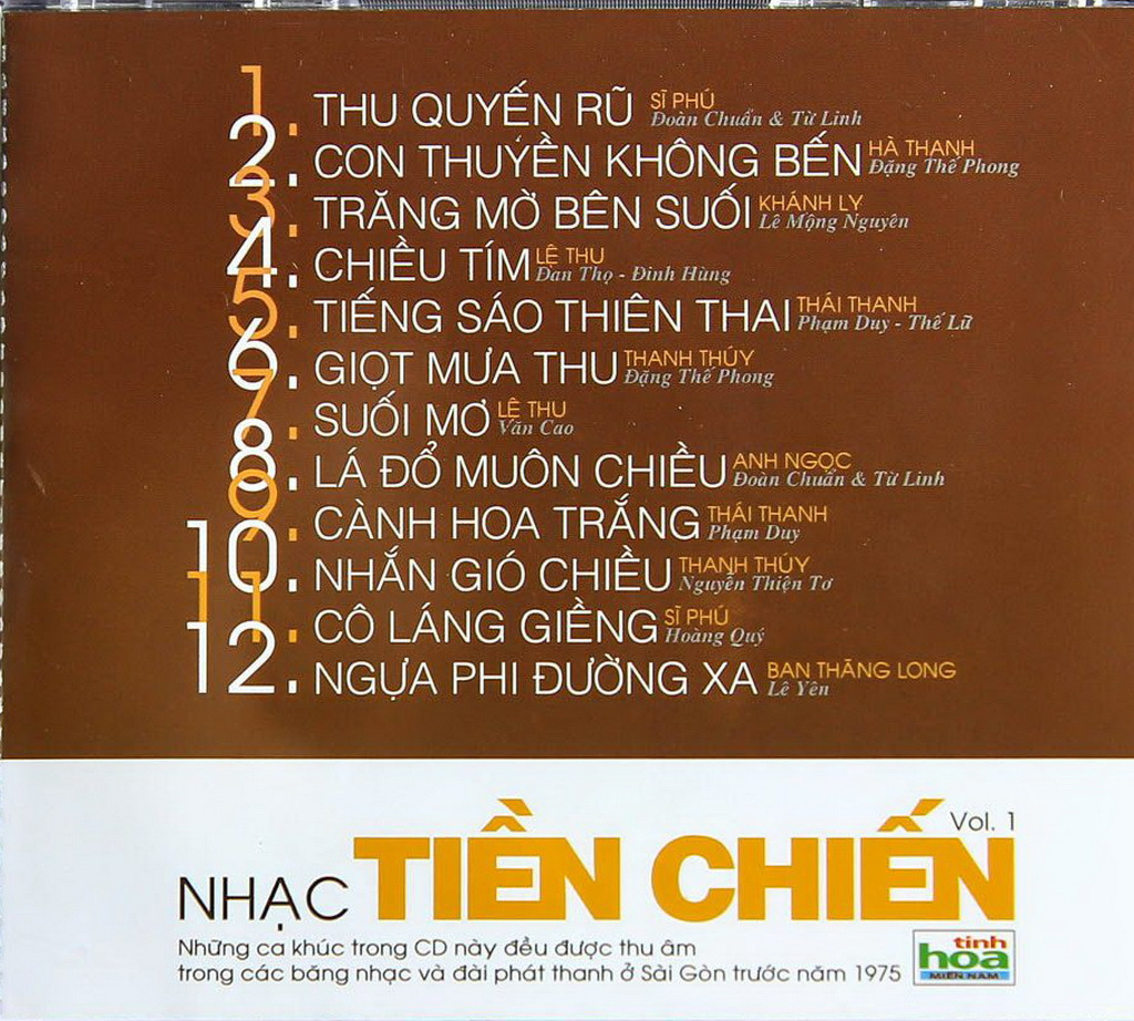 Tinh Hoa Miền Nam CD - Nhạc Tiền Chiến 1