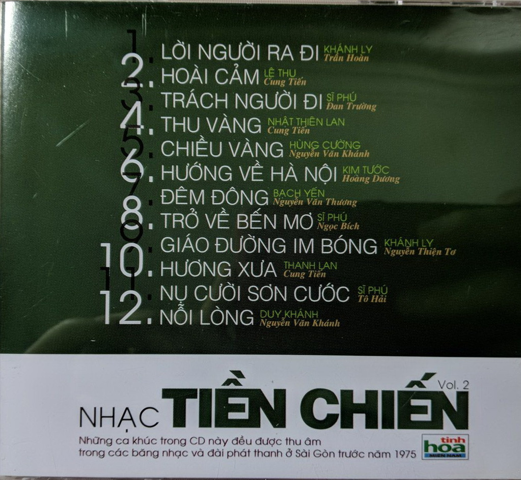 Tinh Hoa Miền Nam CD - Nhạc Tiền Chiến 2