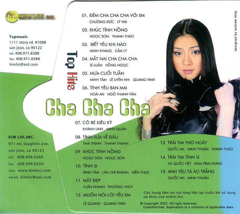 Kim Lợi CD - Top Hits - Cha Cha Cha