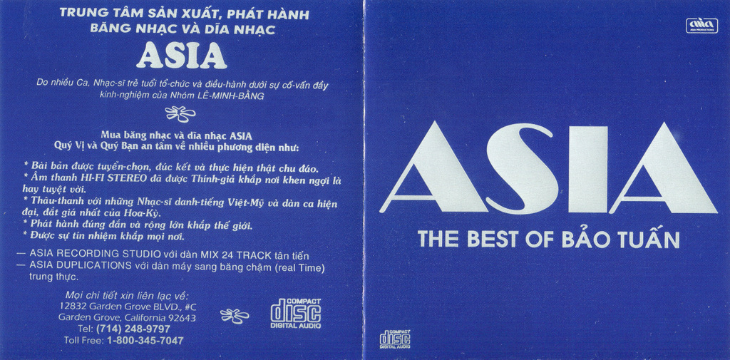Asia CD - The Best Of Bảo Tuấn