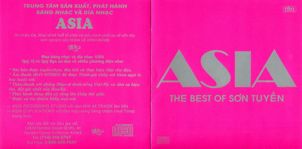 Asia CD - The Best Of Sơn Tuyền
