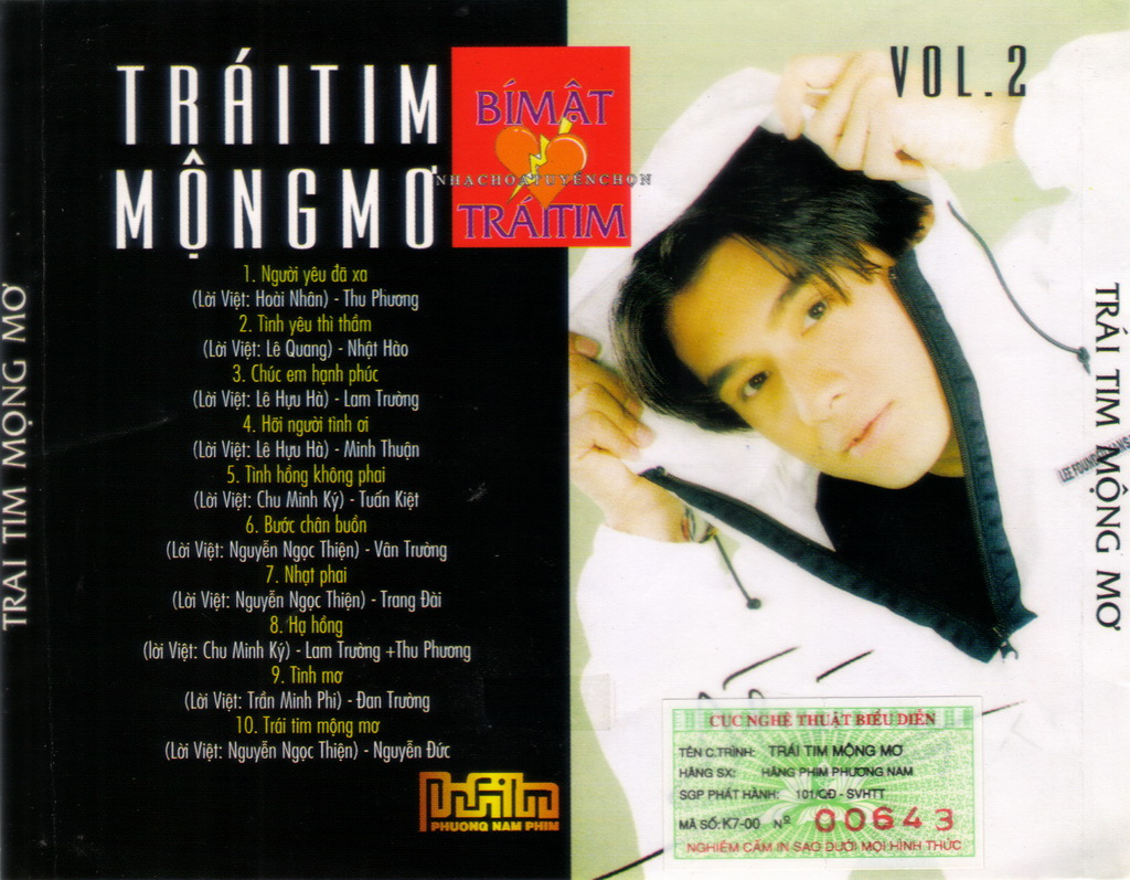 Phương Nam CD - Bí Mật Trái Tim Vol 2 - Trái Tim Mộng Mơ