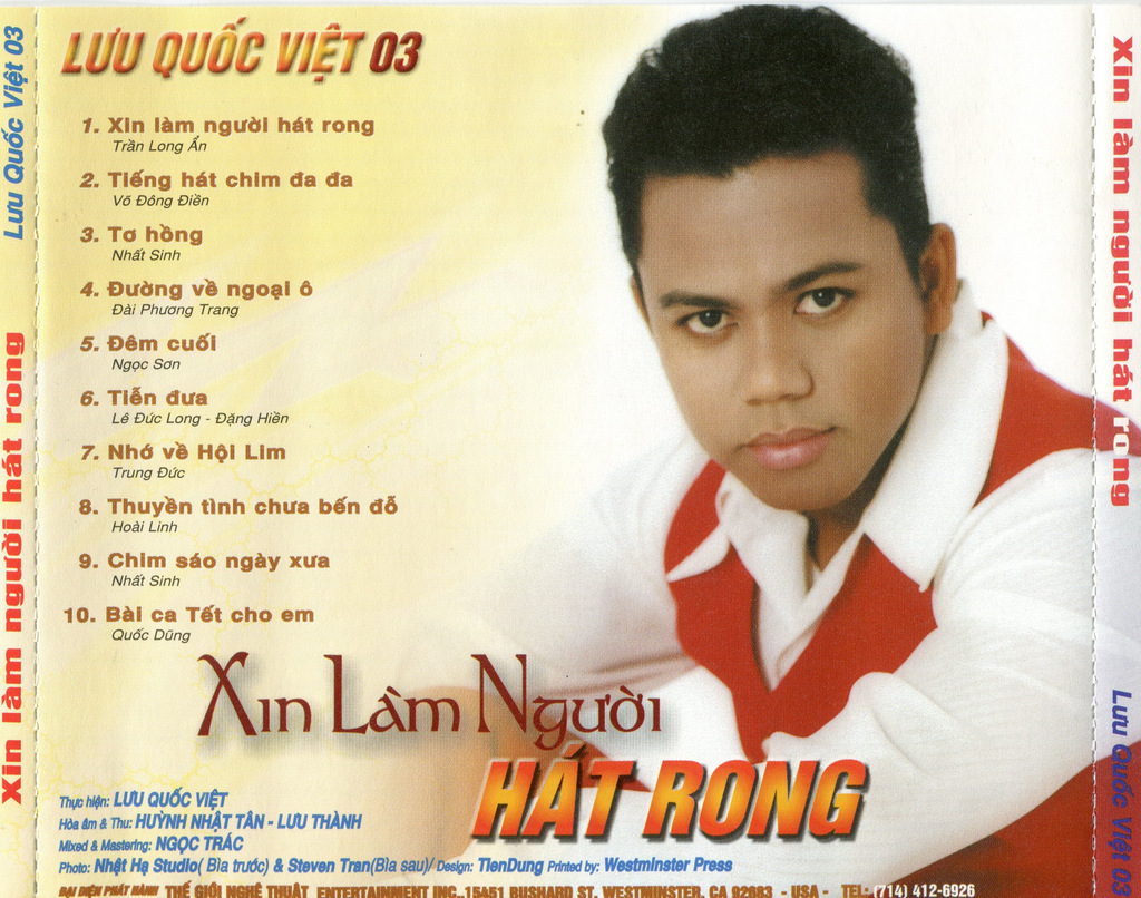 Lưu Quốc Việt CD03 - Xin Làm Người Hát Rong