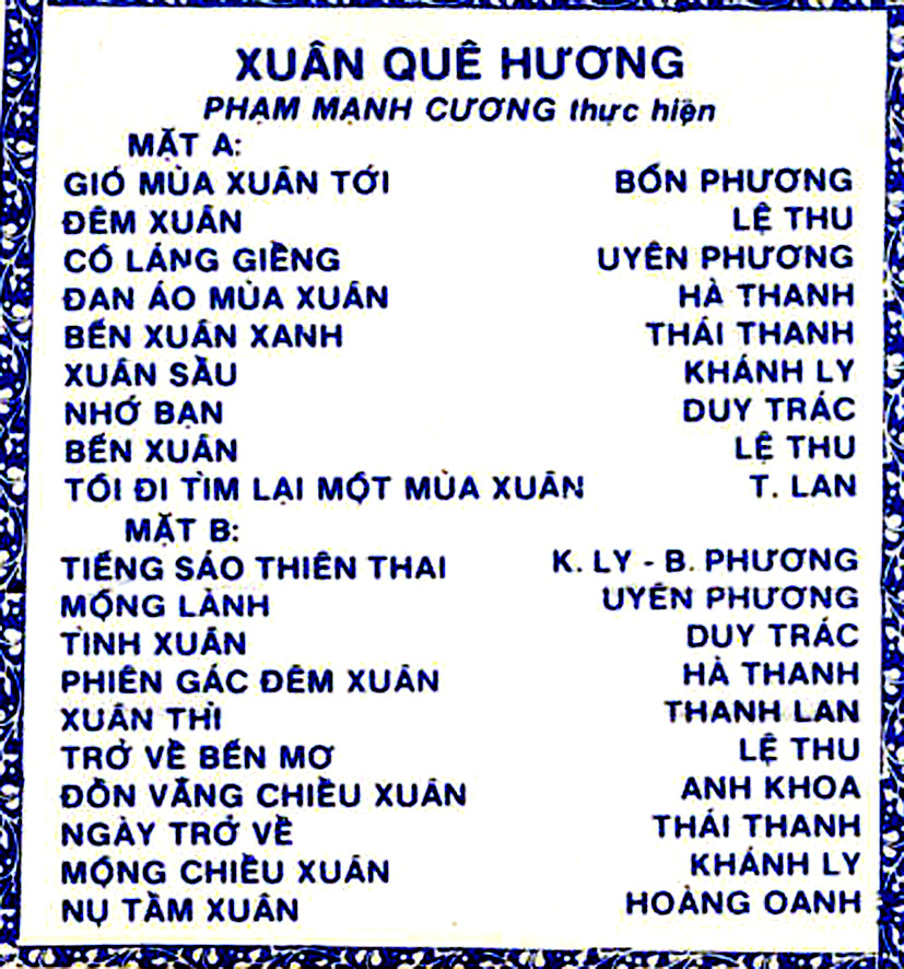 Phạm Mạnh Cương 14 - Xuân Quê Hương