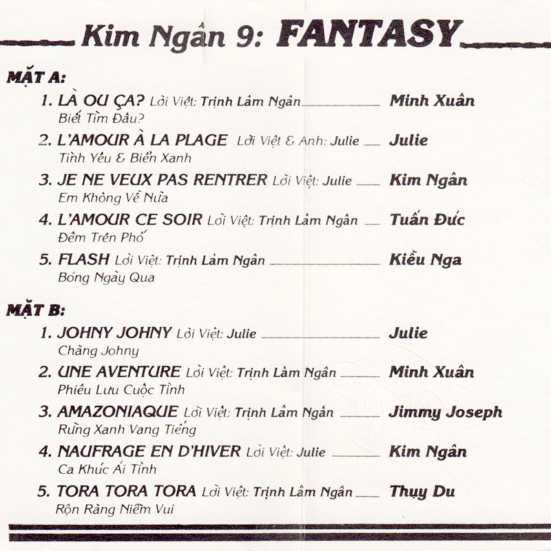 Tape Kim Ngân 9 - New Wave Fantasy
