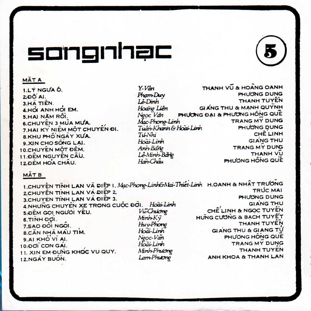 Tape Sóng Nhạc 5