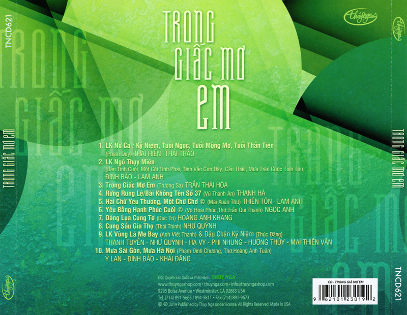 Thúy Nga CD621 - Trong Giấc Mơ Em